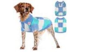 Plaid Fleece Dog Coat
