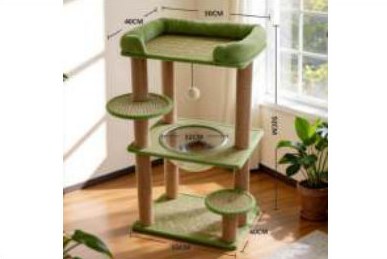Five-Layer Green Cooling Cat Tree