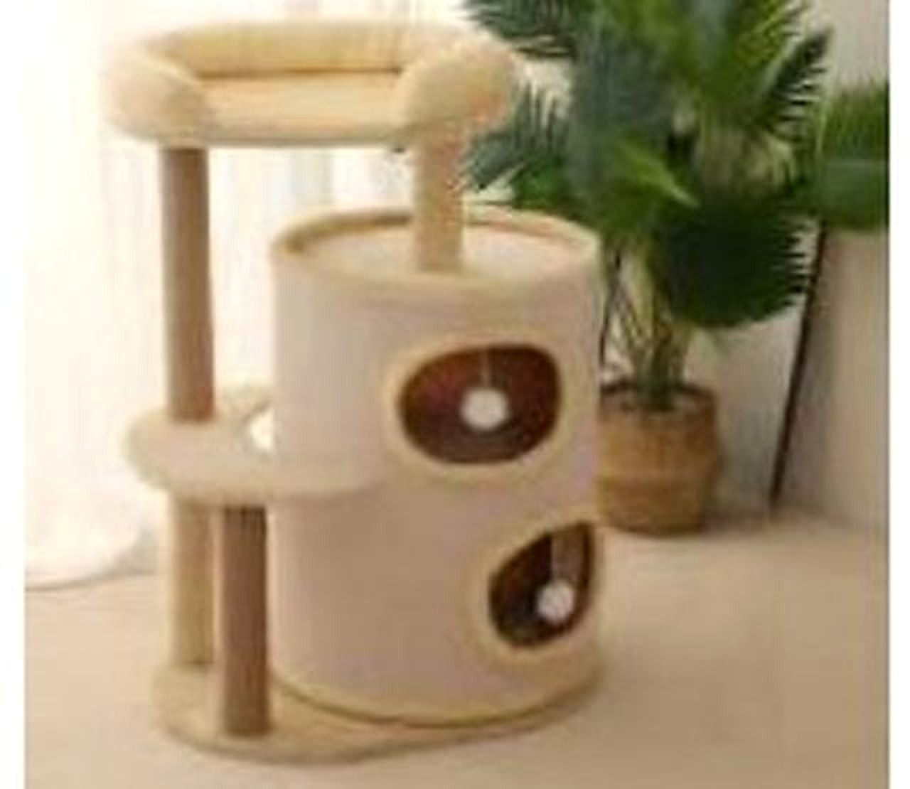 Double Scratching Barrel Cat Tree